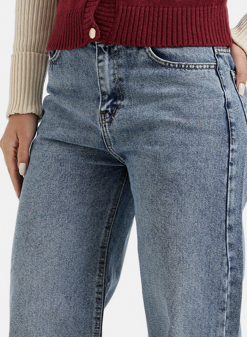 Carina Wide-Leg Denim Pants - Image 4